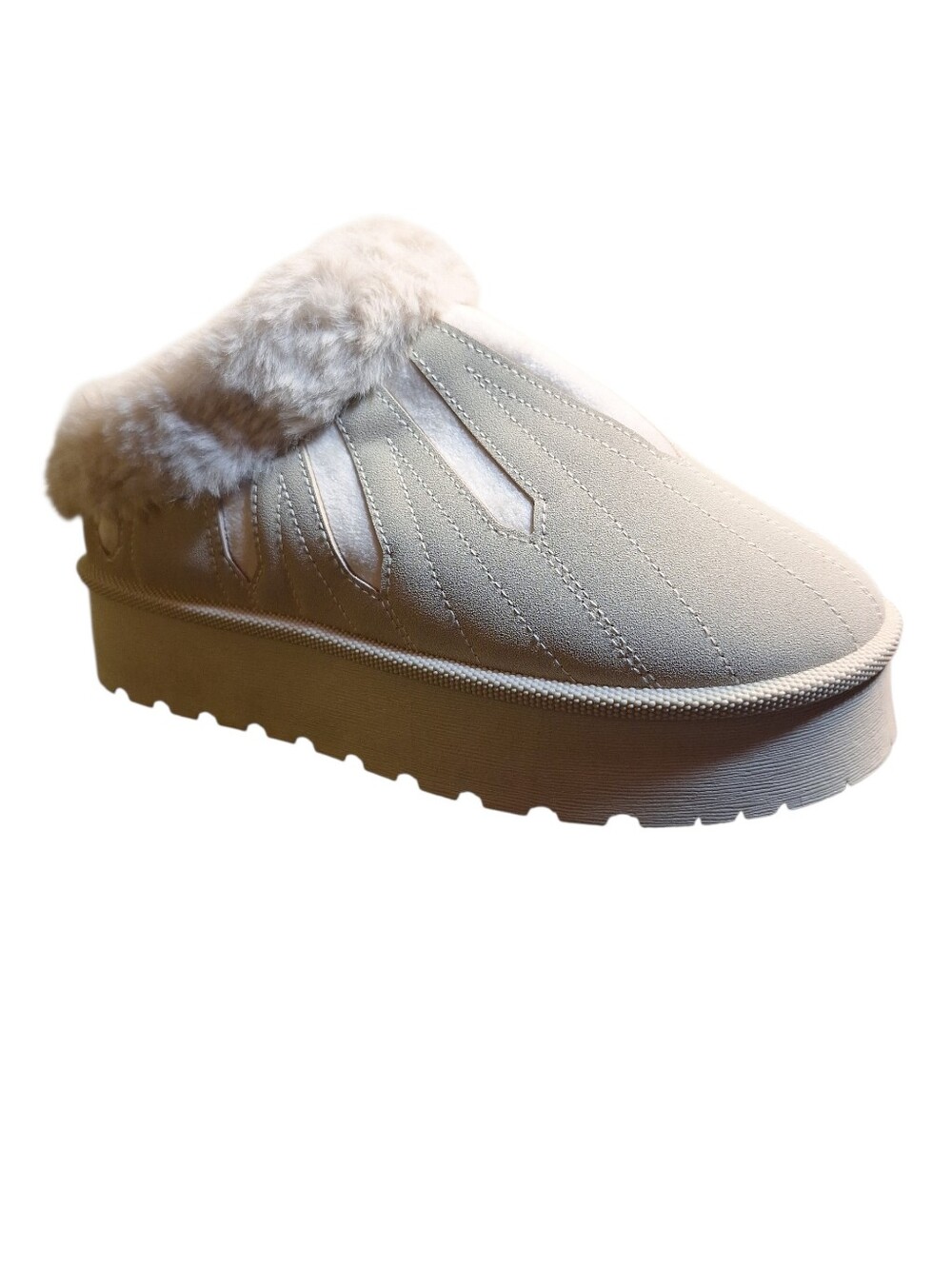 NIB Taxi Faux Fur Platform Slip-On Slipper Shoes